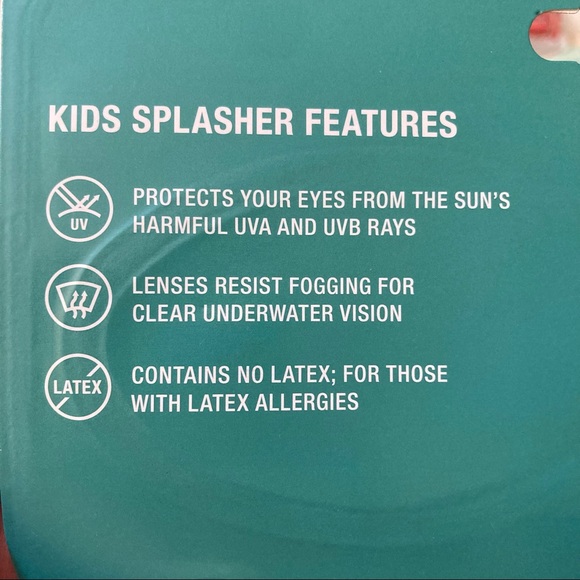 Speedo Splasher Goggles Kids Ages 3-8 Anti Fog UV Protection - Picture 4 of 6